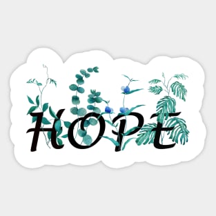 HOPE CALLIGRAPHY DESIGN Sticker